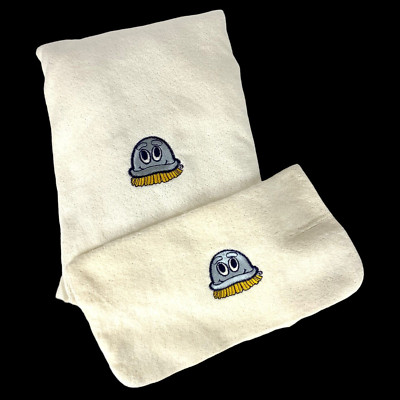 Scrubbing Bubbles Bath Towel & Washcloth Set Advertising Promo Avanti Vtg 1978