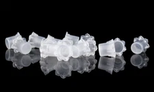 1000 Pcs Hexagon Tattoo Ink Cups Transparent Plastic Pigment Caps Container