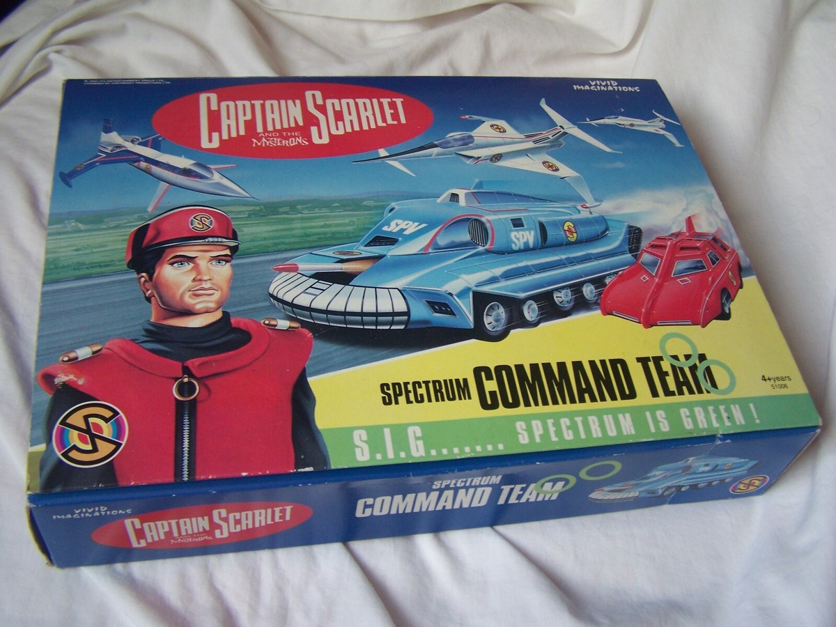 1993 Spectrum Command Team 5 Vehicle Set Captain Scarlet Vivid