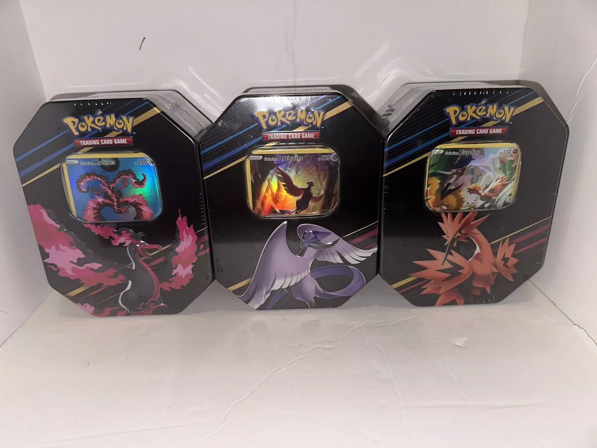  Pokemon TCG: Crown Zenith Tin – Galarian Moltres (1 Foil Card &  5 Booster Packs) : Toys & Games