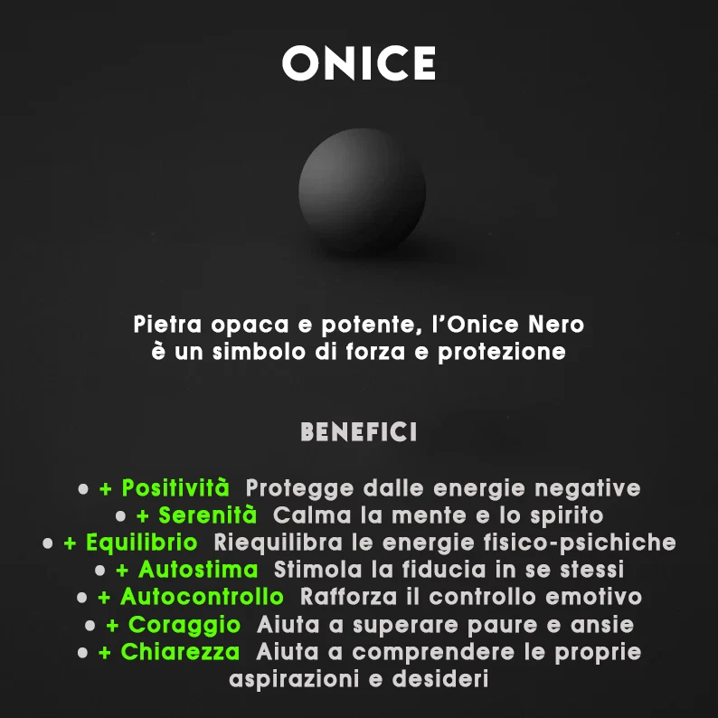 Bracciale Pietre dure Onice Nero Acciaio perle argento braccialetto Uomo e Donna - Immagine 2 di 2