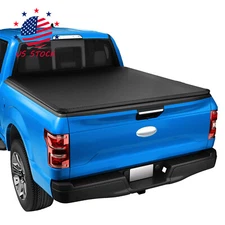 6.5FT Soft Roll Up Tonneau Cover For 2004-2014 Ford F-150 06-14 Lincoln Mark LT