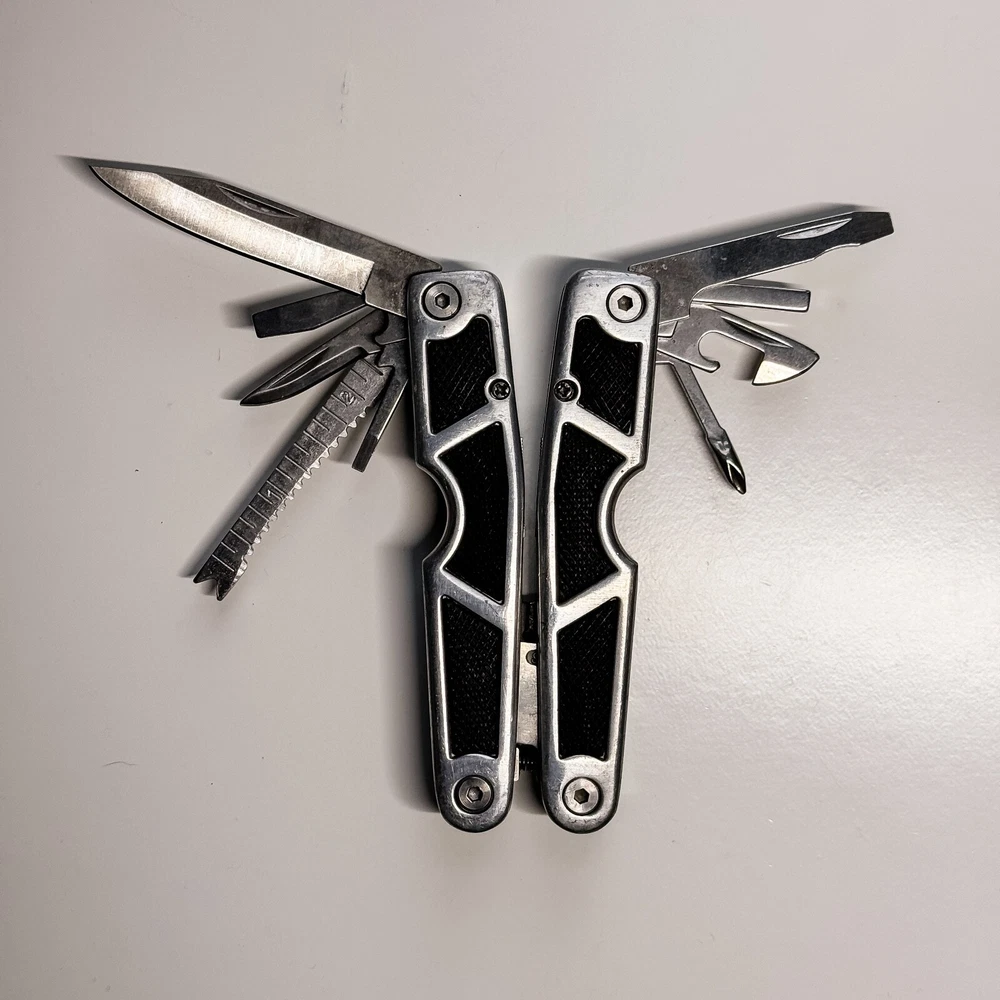 Husky 2CR 13-in-1 Folding Multi-Tool for Camping Hiking Fishing Biking