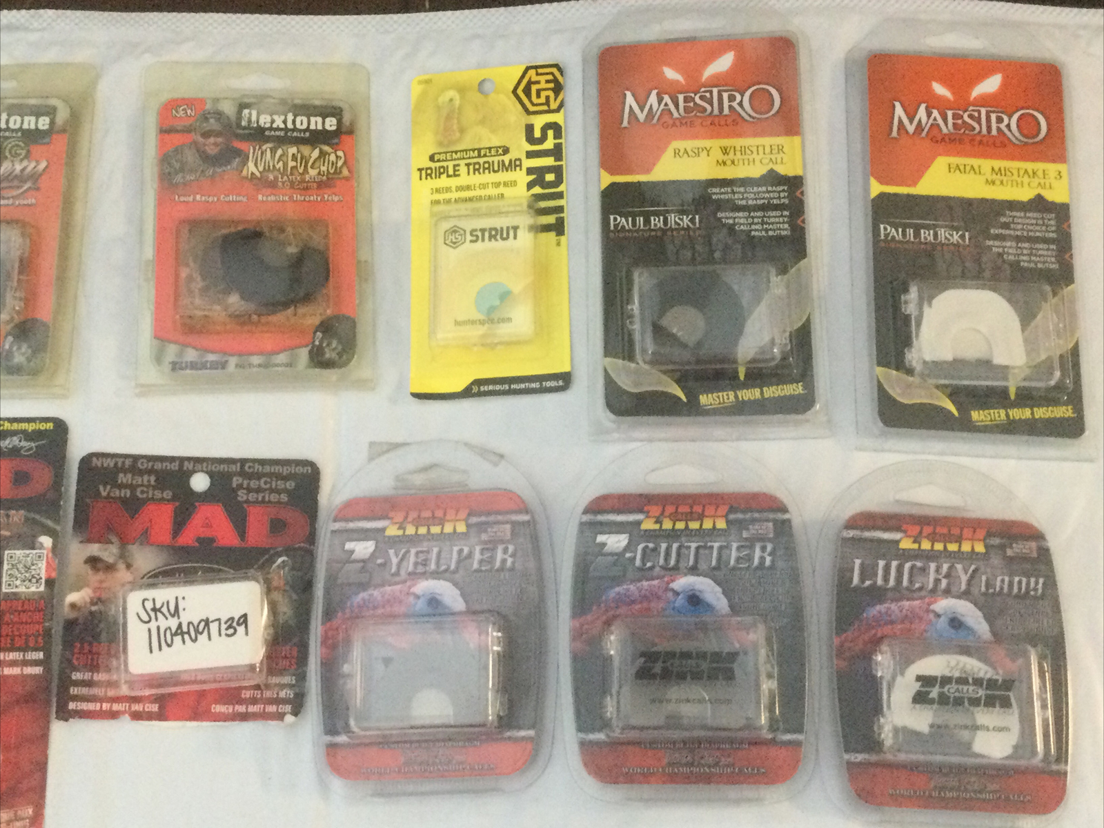 Turkey Mouth Calls Pick 3 Primos Flextone MAD Zink Maestro HS Strut