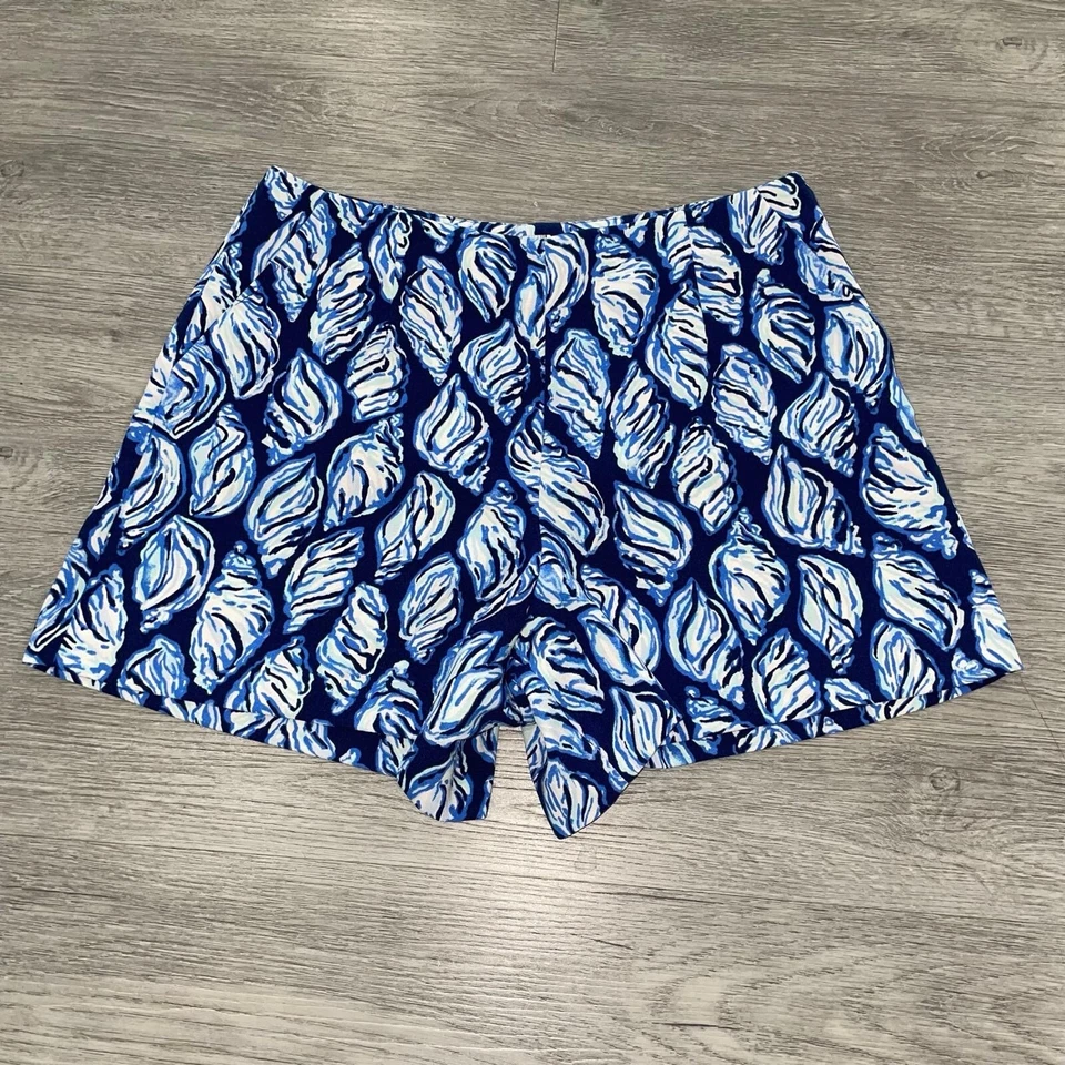 Pantalones Cortos Lilly Pulitzer Para Mujer 6 Kailen Tiro Alto Resort Blanco Caída en Estilo Playa Foto 2 de 4