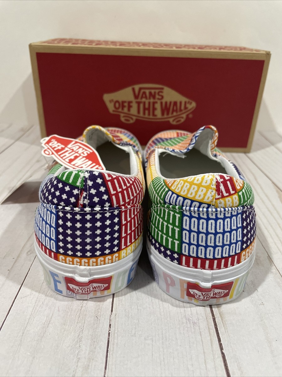 NWT Vans Classic Slip On Pride LGBTQ Rainbow Low Top Sneakers Size 10.5 Men VANS Classic Slip On PRIDE LGBTQ Multicolor Rainbow Low Top  main image 4