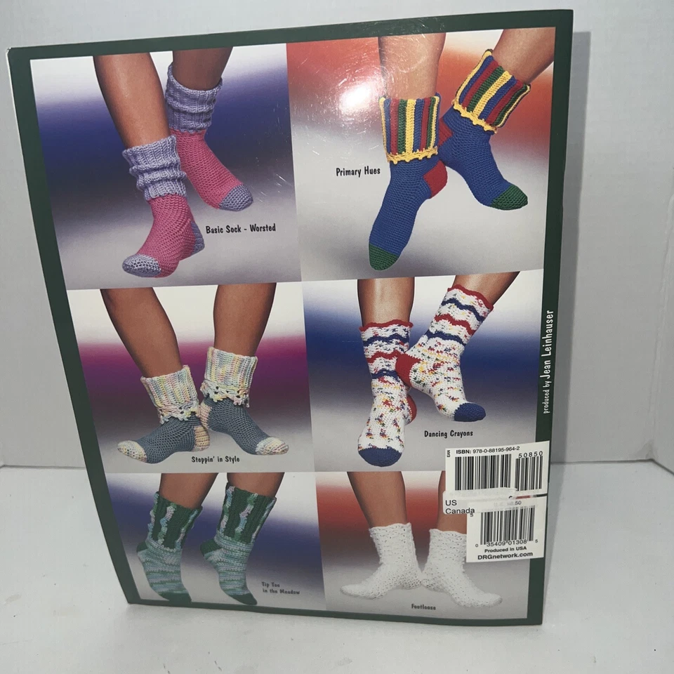 Learn to Crochet Socks Crochet Patterns 12 Designs Adults Women's ASN 1308 Book - Image 2 of 4
