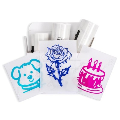 Memoking T02 Color Sticker Paper - Colorful Transparent Sticky Paper Refill Comp