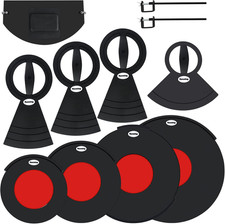 Drum Mute Pads Silicone Drums Silencer Pad Set Double-Layer Drum Mutes Eliminate