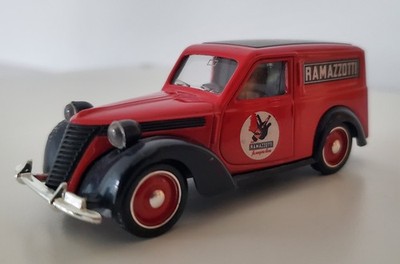 Fiat 1100E Kastenwagen Modellauto 1:43  Brumm 10 cm - H0 1950 ''Ramazotti'' #R7