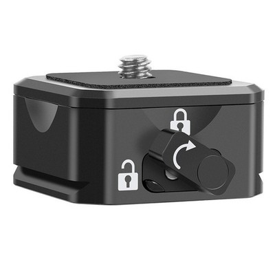 Quick Release Plate Clamp Camera Tripod Adapter Base With 1/4 Screw For DSLR SLR