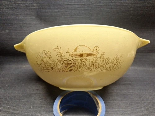 Vtg Pyrex Cinderella Nesting Mixing Bowl Forest Fancies Mushroom 4QT READ Desc