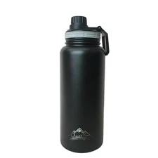Insulated Wide Mouth Stainless Steel Water Bottle 32 Oz With Leak-proof Lid