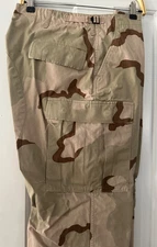 US Army Military Desert Camo Hot Weather Combat Trouser Pants Cargo, Large-Reg