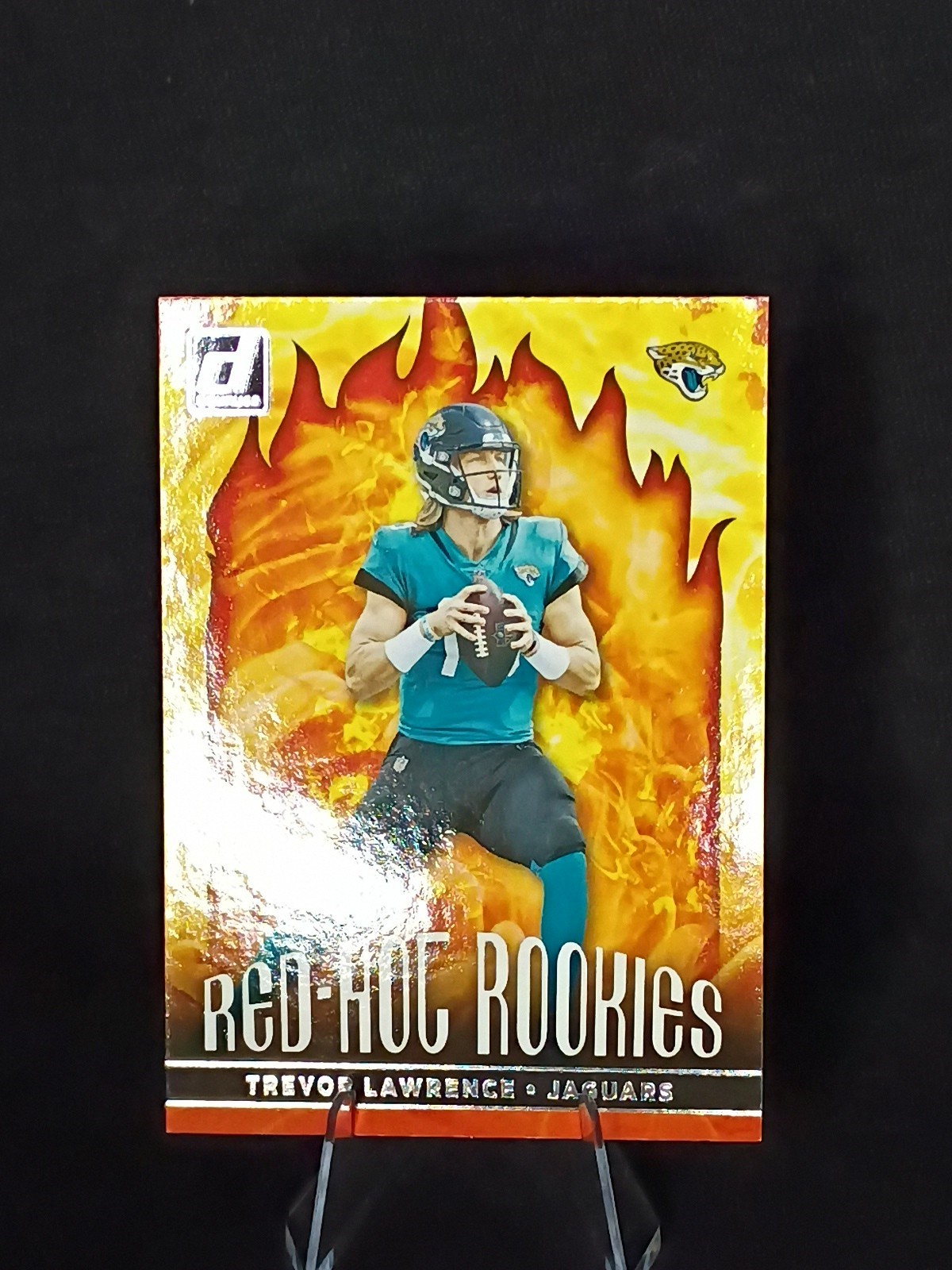 2021 Panini Donruss Trevor Lawrence Red Hot Rookies RC Jacksonville Jaguars