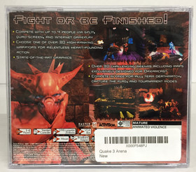 NEW sealed QUAKE 3 III ARENA Sega Dreamcast ACTIVISION Online ID SOFTWARE