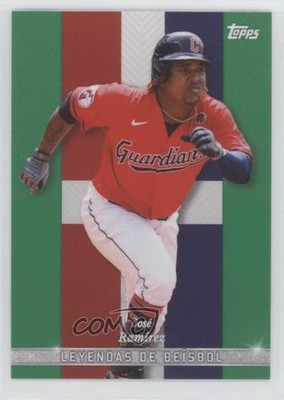 2022 Topps X Wander Franco Leyendas de Béisbol Green 7/99 Jose Ramirez #42 07i7