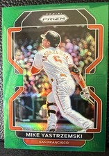 2022 Panini Prizm - Mike Yastrzemski #53 Green Prizm