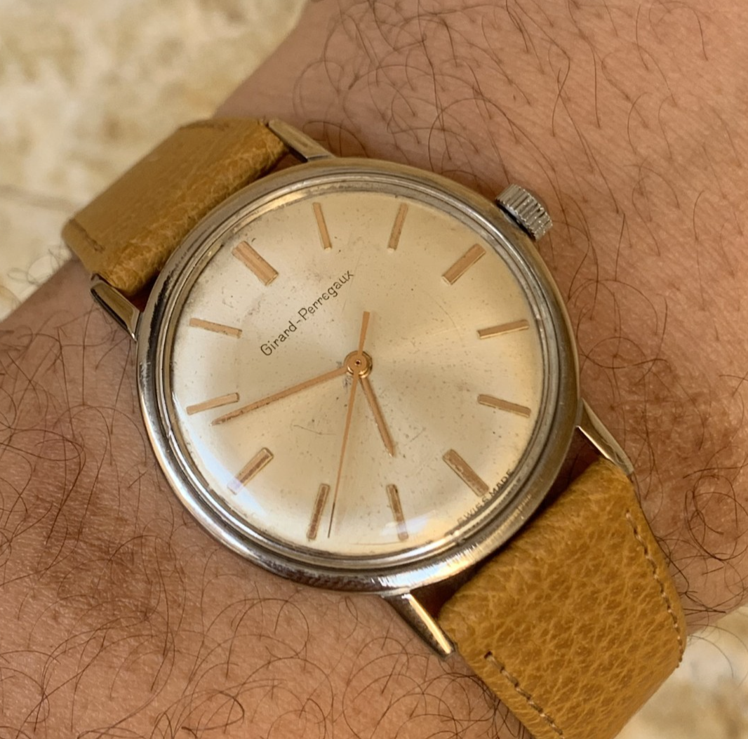 1960s Vintage Girard Perregaux 3009 Dress Watch Mens Hand Wind