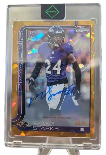 2025 Topps Chrome Sapphire Edition - Rookie Autographs Malaki Starks #RA-MS Gold