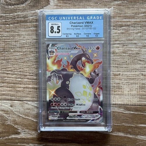 Charizard VMAX SV107/SV122 Shining Fates Shiny Vault Holo VMAX CGC 8.5
