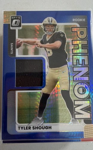 2025 Donruss Optic Tyler Shough Blue Hyper (RAW)