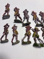 Sehr alte Zinnfiguren Konvolut stark bespielt...