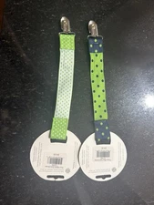 Nuby Infant's 2-Pack Pacifinder Pacifier Clips, New baby product.