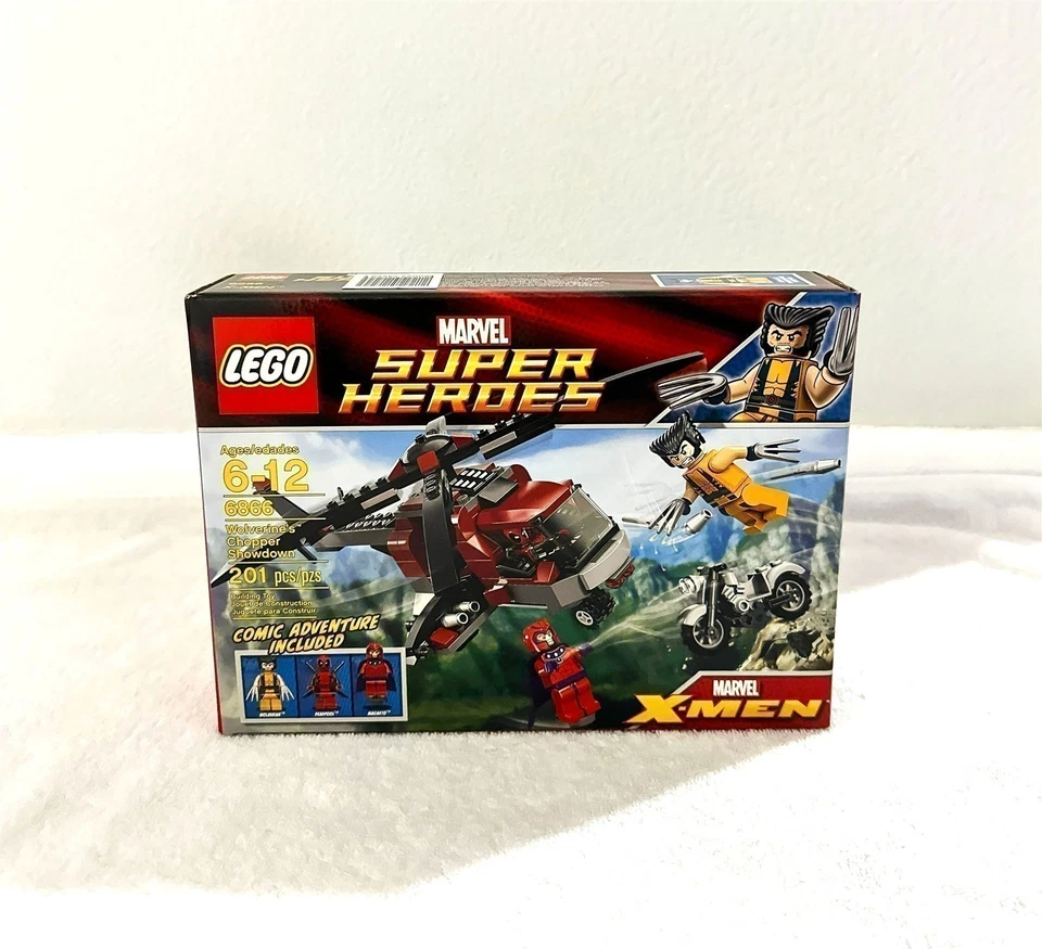 LEGO MARVEL SUPER HEROES WOLVERINE'S CHOPPER SHOWDOWN 6866 DEADPOOL SEALED NEW - Image 2 of 4