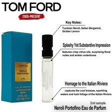 Tom Ford Neroli Portofino EDP Spray Sample 2 ml Fragrance with Citrus Bergamot