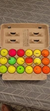 18 Used Hi-Vis golf balls