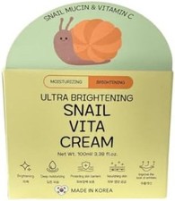 Ultra Brightening Snail Vita Cream. Moisturizing and Brightening. 3.38 FL oz