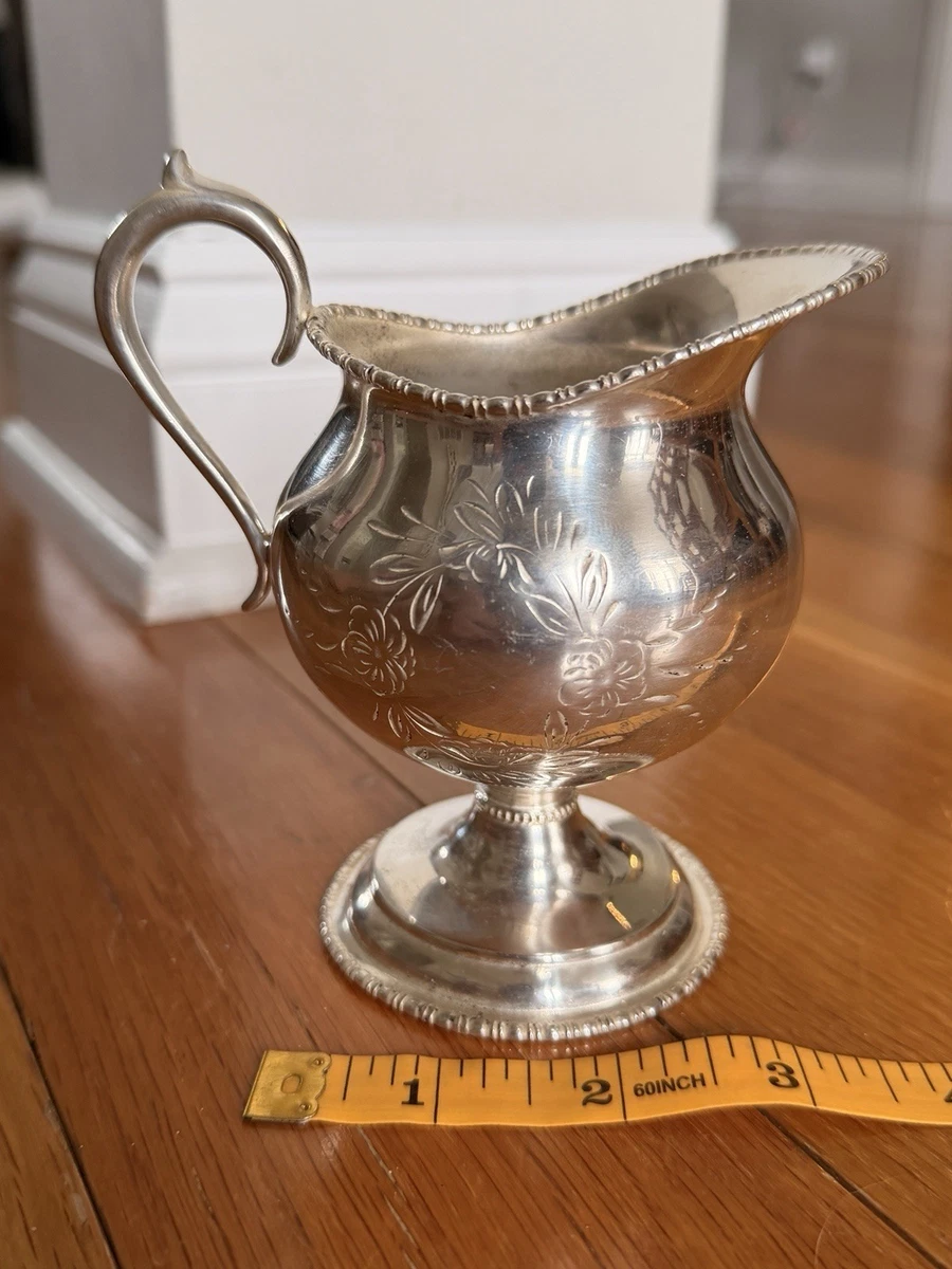 Forbes Silver Coin Antique US Silver-Plated Creamers & Sugar Bowls