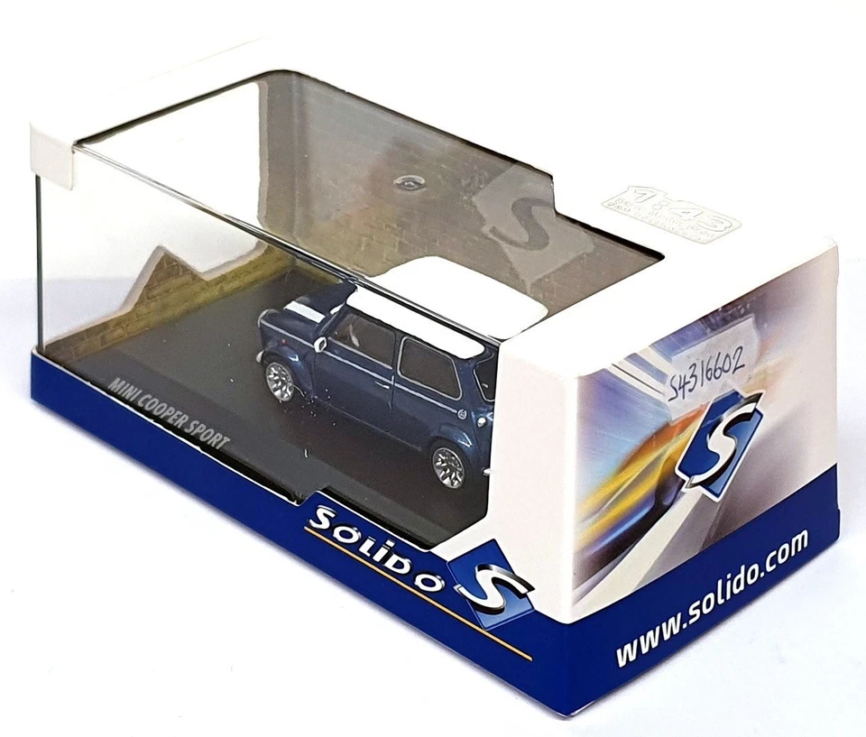 MINI COOPER 1.3i SPORT PACK BLUE TAHITI SOLIDO S4316602 1 43 AUSTIN LHD BLEU UK
