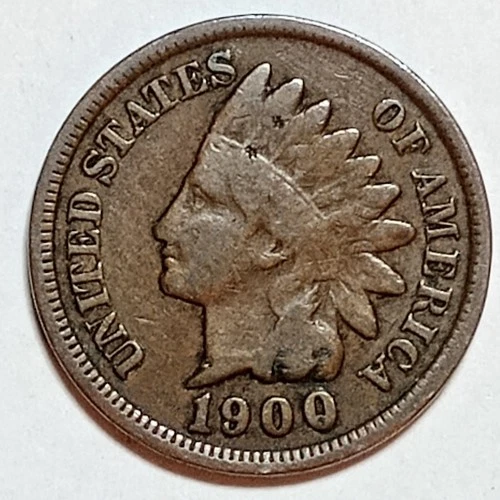 Indian Head Penny Lot of "1" VERY NICE 1900 GOOD OR BETTER°$ FREE SHIPPING $#840