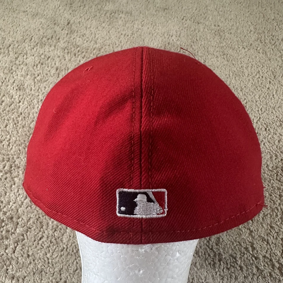 Vtg Anaheim Angels Hat Cap Fitted Men 7 3/4 MLB Baseball World Series 02 New Era - Image 4 of 4