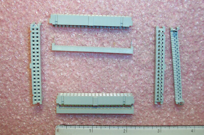 QTY (10) 40 POSITION IDC RIBBON RECEPTACLES W/COVER 2.54mm CA-40IDS2-F-SPT