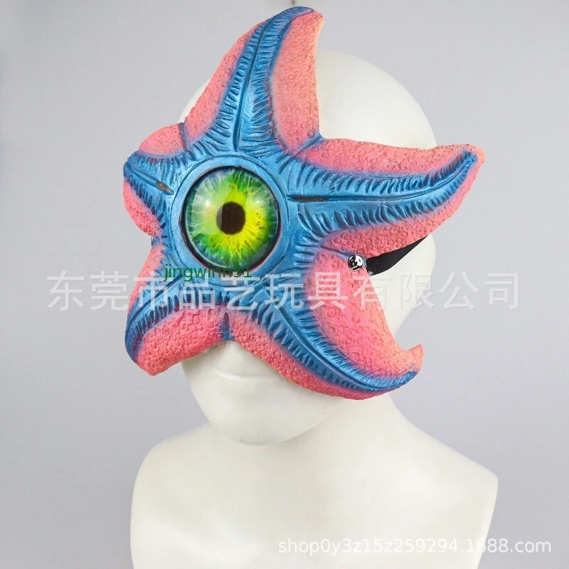 Máscara Starro Escuadrón Suicida Estrella de Mar Horror Máscara de Látex Control de Minion Accesorios con disfraces Foto 3 de 4