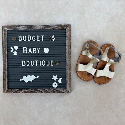 FRESHLY PICKED Gold Malibu Sandals Size 7 Toddler
