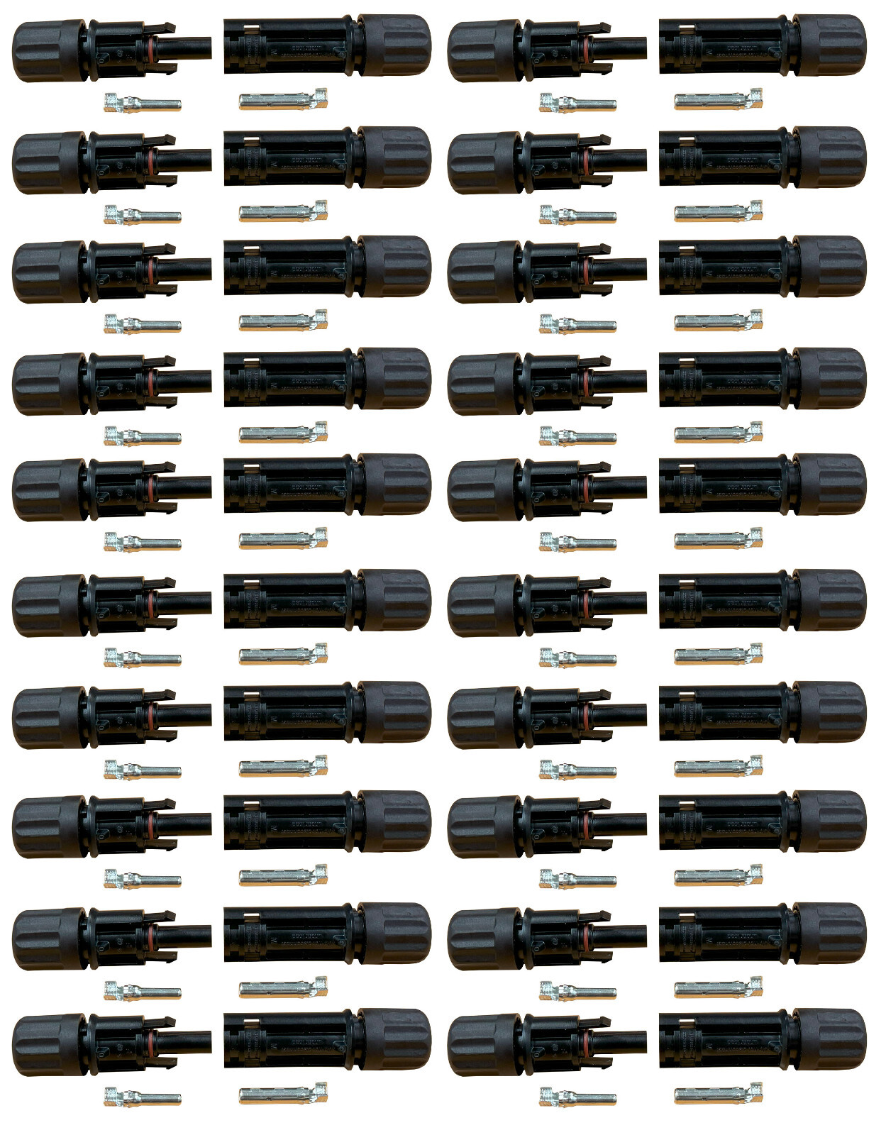 20 x Pair Solar Panel Cable Connectors fr 4mm² 6mm²  Male Female for MC4