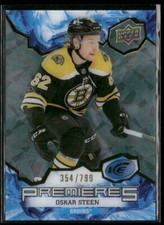 2021-22 Upper Deck Ice #192 Oskar Steen Boston Bruins Rookie Green Hockey Card. rookie card picture