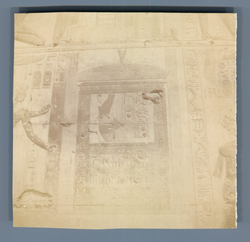 Egypte, Abydos (أبيدوس), Le Temple  Vintage citrate print. Vintage Egypt  Ti - Afbeelding 1 van 1