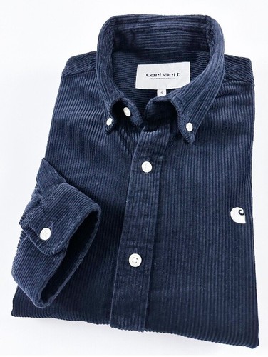 Mens Carhartt WIP Madison Thick Corduroy Cord Shirt Jacket Cotton Shacket