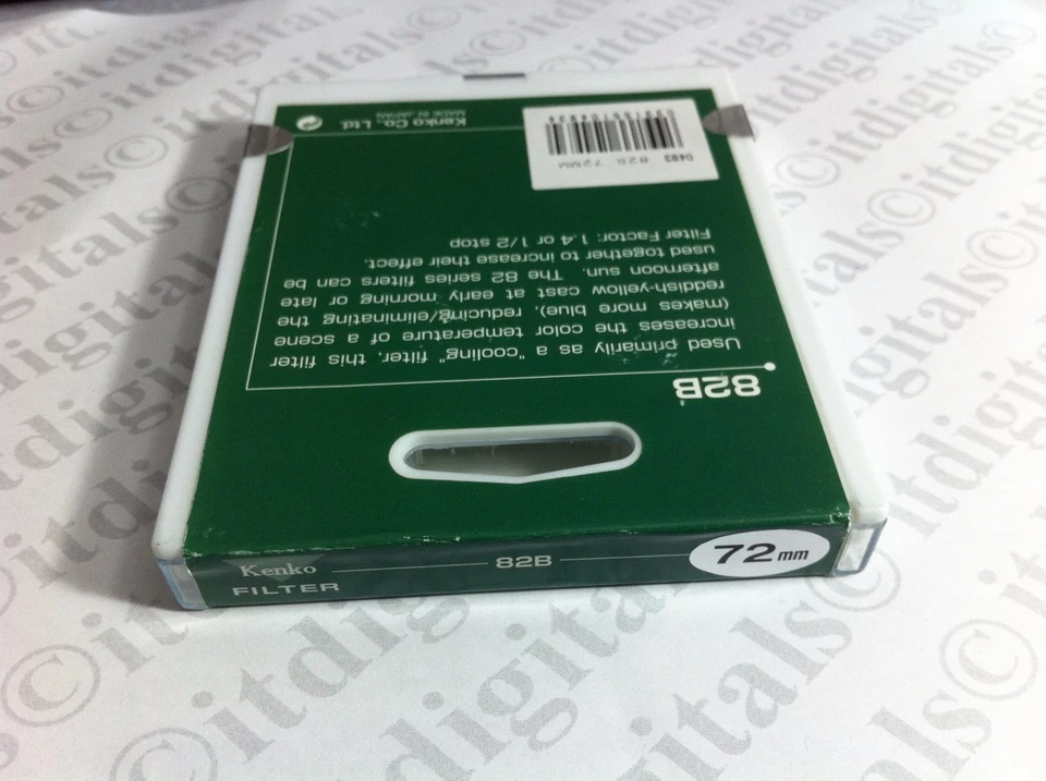 72mm Kenko 82B 82-B 82 B Light Balancing Blue Glass Lens Filter 72 mm 7282B - Image 2 of 3