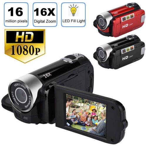 1080P HD Camcorder Digital Video Camera TFT LCD 24MP 16X Zoom DV AV Night Vision - Afbeelding 1 van 15