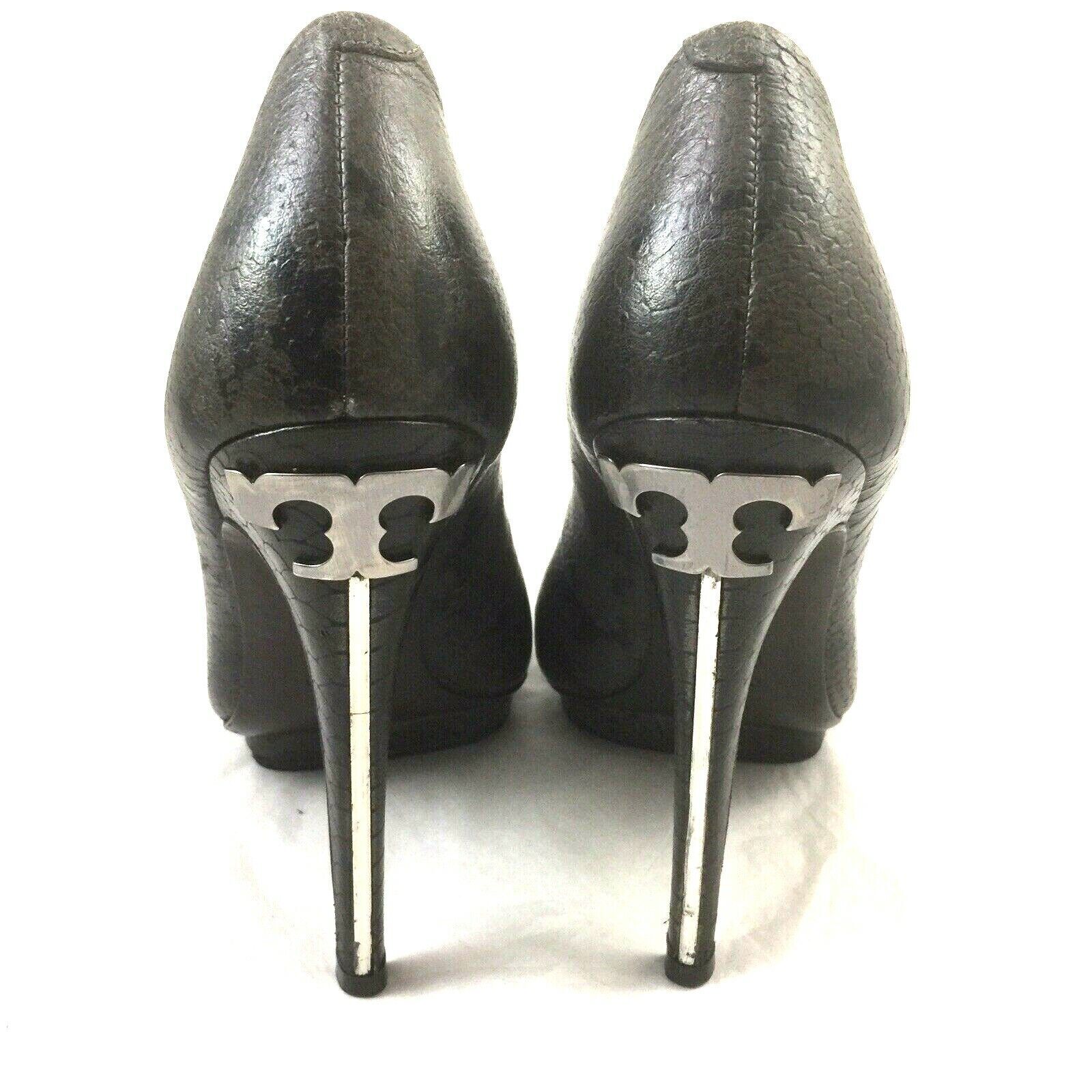 Tory Burch Jude Pump Gray Snake Python Embossed L… - image 8