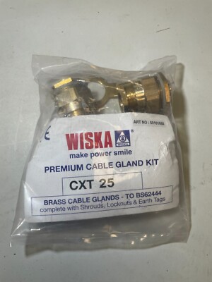 Wiska Premium Kabelverschraubungssatz CXT25 (SY-Kabel) Messing Kabelverschraubung [4er Pack]