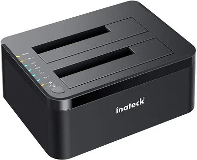 Inateck Dockingstation USB 3.0 Dual-Schacht Docking, Offline-Klonen unterstützt