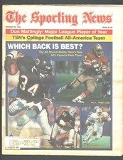 THE SPORTING NEWS December 16, 1985 Walter Payton Marcus Allen Roger  Wilder