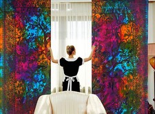 Mandala Window Door Curtains Decor Boho Wall Drapes Tree of Life Cotton Tapestry
